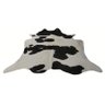 Tapete de Couro de Boi. Pele Bovina Natural. 2,00 x 2,40 M. Preto e Branco. P1008 - 3