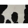 Tapete de Couro de Boi. Pele Bovina Natural. 2,00 x 2,40 M. Preto e Branco. P1008 - 4