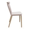 Kit 4 Cadeiras Janaína Midi Rivatti Polipropileno Nude Rose Base Madeira - 3