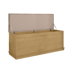 Recamier Baú para Quarto Casal Genova Cinamomo Pena - 5