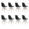 CONJUNTO 8 CADEIRAS SAARINEN PP PRETA - 1