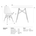 Ver mais imagens de Mesa redonda Eames 120 cm + 5 cadeiras Eiffel DSW