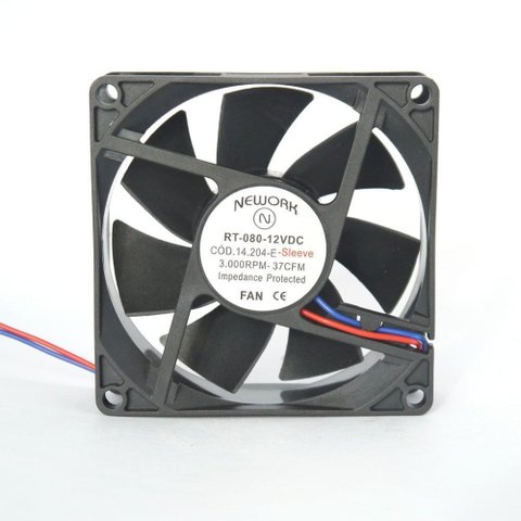Miniventilador Nework 80x80x25 12vdc Código 14.204