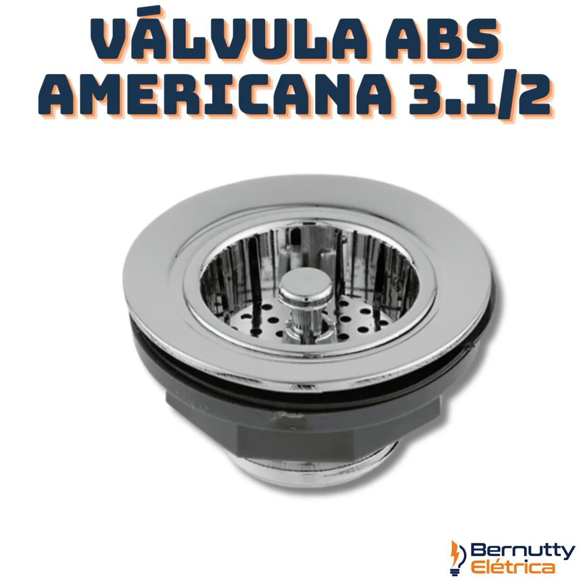 Kit Sifão Universal + Válvula Americana Abs 3.1/2 Pia - 4