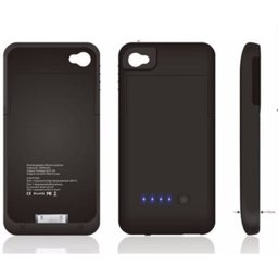 Capa Carregador Portátil Powerbank Iphone 4/4S Preta - 1