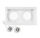Ver imagem 2 de Spot Embutir Multi Recuado Save Energy 2 Dicroica Duplo Estrutura Branco 110v/220v