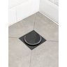 Lux Ralo Click Inteligente Quadrado Inox Preto 15cm X15cm com Vedação Anti-odor Preto - 1
