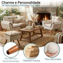 Ver imagem 3 de Kit Namoradeira Poltrona e Puff Decorativo para Sala Recepção Manicure Consultório Alice Suede