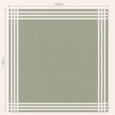 Ver imagem 6 de Toalha de Mesa Paris 4 Lugares Algodão 1,40 x 1,40 m Verde Santa Sofia