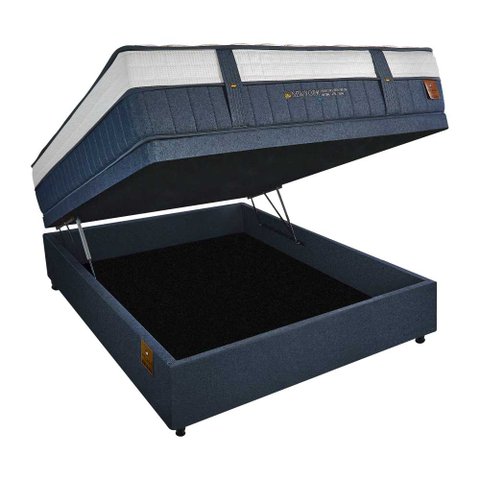 Cama Box Bau Casal New York King Koil 138x188cm