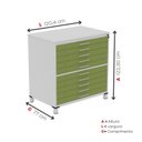 Ver imagem 3 de Mapoteca 10 Gavetas Map10 120,4cm X 122,3cm Aço