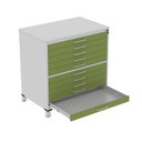 Ver imagem 4 de Mapoteca 10 Gavetas Map10 120,4cm X 122,3cm Aço