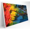 Quadro Penas Coloridas Arara Amazônia 120x80 Cm - 2