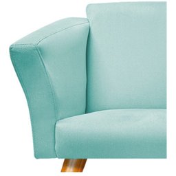 kit 04 Poltronas Diana Palito Mel Suede Azul Tiffany - Doce Sonho Móveis - 6