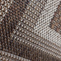 Tapete Sisal Eco Nature Moldura 87 Bege-Marrom 2,00x3,00M - J Serrano - 2