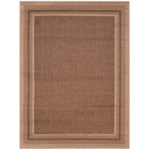 Tapete Sisal Eco Nature Moldura 87 Bege-Marrom 2,00x3,00M - J Serrano