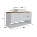 Ver imagem 5 de Gabinete de Banheiro 90cm com Espelheira e Cuba Artemis BA307/EP400 Yescasa