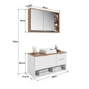 Ver imagem 3 de Gabinete de Banheiro 90cm com Espelheira e Cuba Artemis BA307/EP400 Yescasa