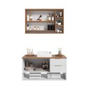 Ver mais imagens de Gabinete de Banheiro 90cm com Espelheira e Cuba Artemis BA307/EP400 Yescasa