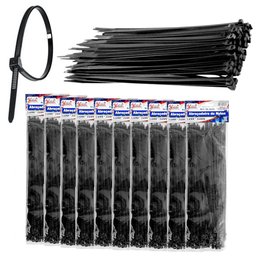 Combo de 1000 Fita Herman Cinta Plástica 3.6x250mm Fita Enforca Gato Abraçadeira de Nylon - 1