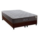 Ver imagem 1 de Cama Box Queen: Colchão Molas Ensacadas Anjos MasterPocket New King + Base CRC Suede Brown(158x198