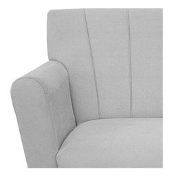 Poltrona Laura Base Giratória de Metal Suede Branco - Doce Sonho Móveis - 5