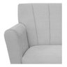 Poltrona Laura Base Giratória de Metal Suede Branco - Doce Sonho Móveis - 5