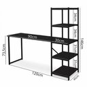 Ver imagem 3 de Escrivaninha Mesa para Estudo e Home Office Tower Klm Store