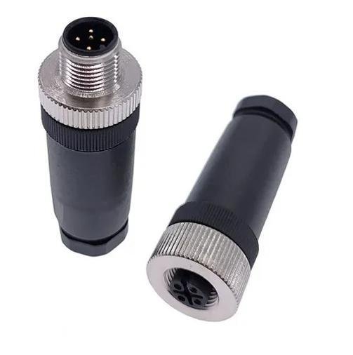 Conector Fêmea de 4 Pinos M12 Pg7 (l24) para Sensores - Ip67