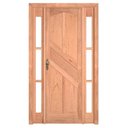 Ver imagem 1 de Kit Porta de Madeira Maciça PE22 Batente Duplo Cedro Arana Esel 213AX136L Lado Direito