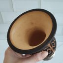 Ver imagem 7 de Cuia De Chimarrão Tererê Artesanal Cuia De Porongo Natural Com Pé Desenho Arabescos