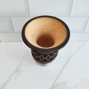 Ver imagem 5 de Cuia De Chimarrão Tererê Artesanal Cuia De Porongo Natural Com Pé Desenho Arabescos