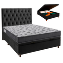 Ver imagem 1 de Kit Cama Box Bau + Cabeceira + Colchão Casal D33 - Iso100 - Ortobom
