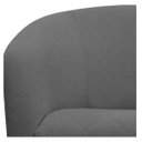 Ver imagem 6 de Poltrona Luiza Base Giratória de Metal Linho Chumbo - Doce Sonho Móveis