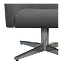 Ver imagem 5 de Poltrona Luiza Base Giratória de Metal Linho Chumbo - Doce Sonho Móveis