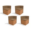 Ver imagem 1 de Kit 4 Cadeiras de Cozinha 4cad800 4 Un Nogal-freijó/ Suede Caramelo D05 - Kappesberg