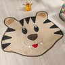 Tapete Infantil Pelúcia Tigre Bege - 1