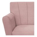 Ver imagem 5 de Poltrona Laura Base Giratória de Madeira Suede Rosê - Doce Sonho Móveis