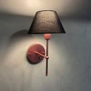 Ver imagem 4 de Kit 2 Arandelas de Parede Clássica com Interruptor e Cúpula Preta Ref 16 Decoração Casa Sala Quarto