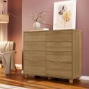 Ver imagem 3 de Cômoda Grande para Quarto 8 Gavetas Density Nature