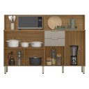 Ver imagem 4 de Kit de Cozinha Compacta Pitaya C/ 7 Portas e 2 Gavetas 178cm Amendola/grafito Prime Tx - Demóbile