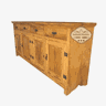 Balcão Buffet Madeira de Demolição 4 Portas 4 Gavetas 2,00m Sudeste Rústico - 2