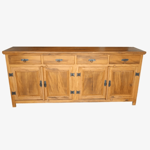 Balcão Buffet Madeira de Demolição 4 Portas 4 Gavetas 2,00m Sudeste Rústico