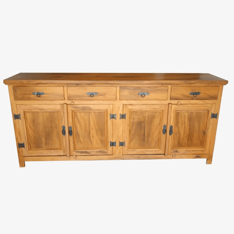 Balcão Buffet Madeira de Demolição 4 Portas 4 Gavetas 2,00m Sudeste Rústico