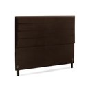 Ver imagem 2 de Cabeceira Estofados Solteiro Quarto 90cm Talita Suede Marrom Madelina Decor