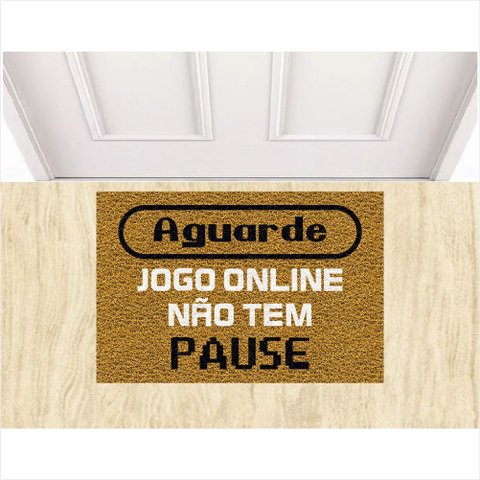 Tapete Capacho Divertidos Jogo Online Decoração de Games.