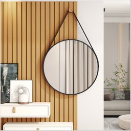 Espelho Decorativo Castanheira 50cm Preto - Jb Bechara - 1