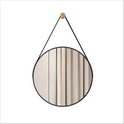 Espelho Decorativo Castanheira 50cm Preto - Jb Bechara - 2