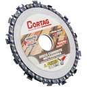Ver imagem 2 de Disco de Madeira 115mm com Corrente de Motoserra - 62903 - Cortag Disco Madeira 115mm c/Corrente de