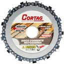 Ver imagem 1 de Disco de Madeira 115mm com Corrente de Motoserra - 62903 - Cortag Disco Madeira 115mm c/Corrente de